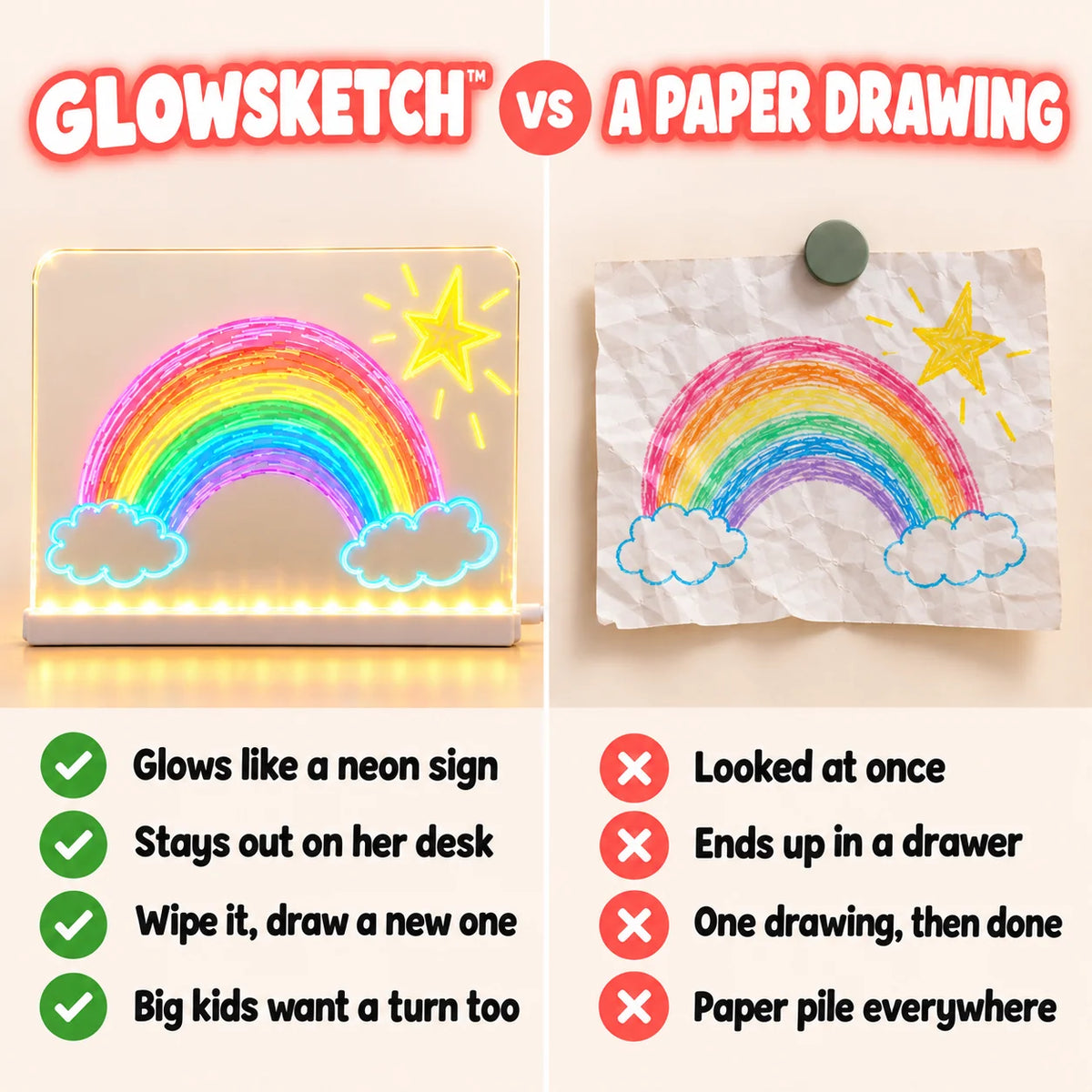 GlowSketch Light-Up Drawing Board